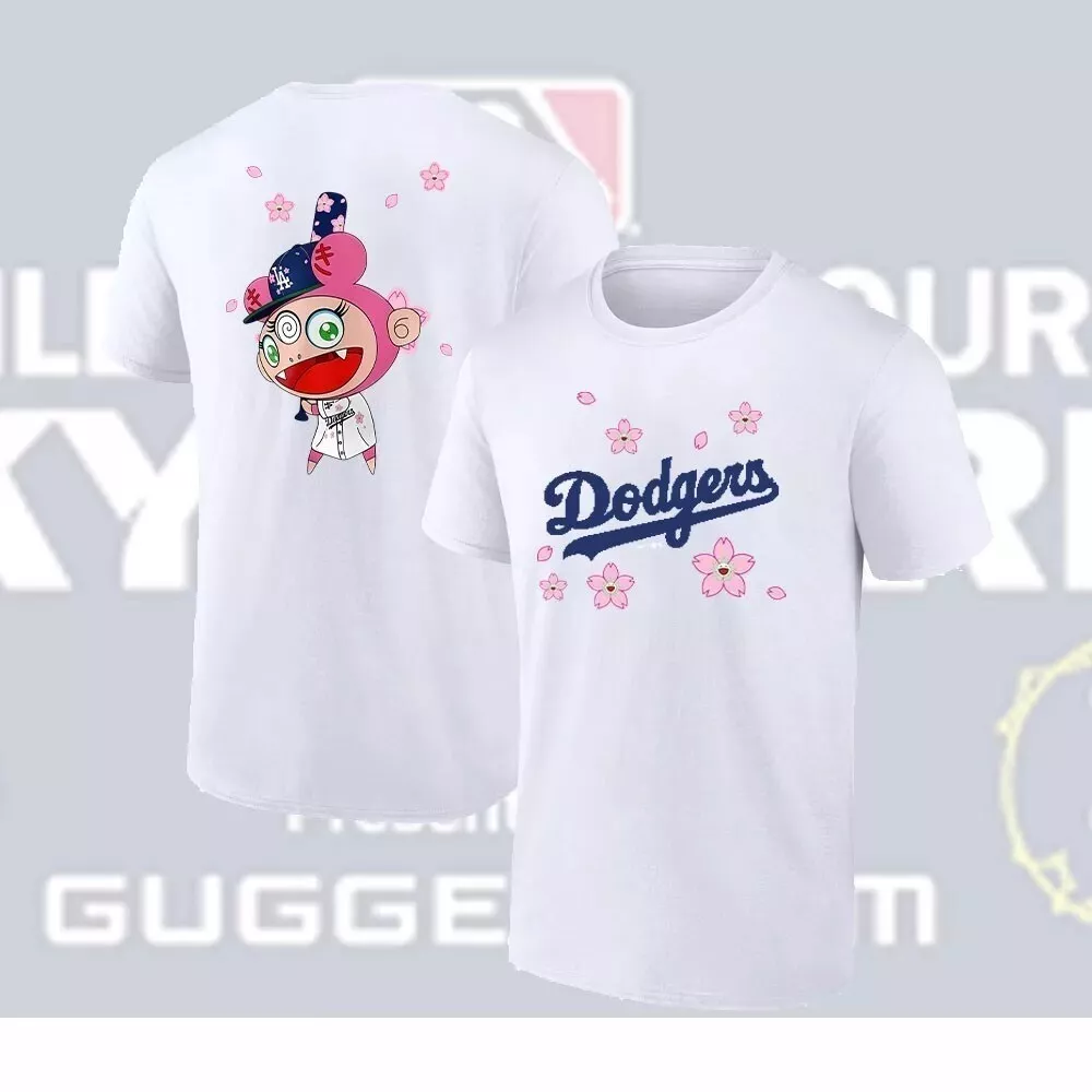 Men Los Angeles Dodgers blank white MLB 2025 Tshirt style 34->mlb t-shirts->Sports Accessory